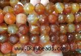 LSBS370 15 inches 16mm faceted round red agate gemstone beads wholesale LSBS370 15 inches 16mm faceted round red agate gemstone beads wholesale