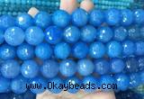 LSBS372 15 inches 16mm faceted round blue agate gemstone beads wholesale LSBS372 15 inches 16mm faceted round blue agate gemstone beads wholesale