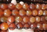 LSBS379 15 inches 20mm faceted round red agate gemstone beads wholesale LSBS379 15 inches 20mm faceted round red agate gemstone beads wholesale