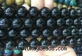 LSBS55 15 inches 16mm round black agate gemstone beads wholesale LSBS55 15 inches 16mm round black agate gemstone beads wholesale