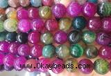 LSBS554 15 inches 16mm faceted round agate gemstone beads wholesale LSBS554 15 inches 16mm faceted round agate gemstone beads wholesale