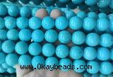 LSBS690 15 inches 14mm round howlite turquoise gemstone beads wholesale LSBS690 15 inches 14mm round howlite turquoise gemstone beads wholesale