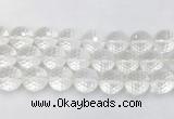 LSBS70 15 inches 18mm faceted round white crystal beads wholesale LSBS70 15 inches 18mm faceted round white crystal beads wholesale