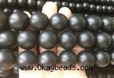 LSBS705 15 inches 20mm round matte black agate gemstone beads wholesale LSBS705 15 inches 20mm round matte black agate gemstone beads wholesale