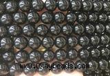 LSBS706 15 inches 14mm round black agate gemstone beads wholesale LSBS706 15 inches 14mm round black agate gemstone beads wholesale