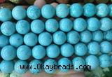 LSBS750 15 inches 16mm round howlite turquoise gemstone beads wholesale LSBS750 15 inches 16mm round howlite turquoise gemstone beads wholesale