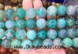 LSBS79 15 inches 16mm round green dragon veins agate beads wholesale  LSBS79 15 inches 16mm round green dragon veins agate beads wholesale