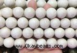 LSBS882 15 inches 18mm round white fossil jasper gemstone beads wholesale LSBS882 15 inches 18mm round white fossil jasper gemstone beads wholesale