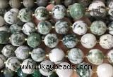 LSBS942 15 inches 16mm faceted round Tree agate gemstone beads wholesale LSBS942 15 inches 16mm faceted round Tree agate gemstone beads wholesale