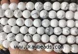 LSBS960 15 inches 14mm faceted round white howlite gemstone beads wholesale LSBS960 15 inches 14mm faceted round white howlite gemstone beads wholesale