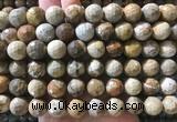 LSBS963 15 inches 14mm faceted round wooden jasper gemstone beads wholesale LSBS963 15 inches 14mm faceted round wooden jasper gemstone beads wholesale