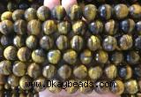 LSBS967 15 inches 14mm faceted round yellow tiger eye gemstone beads wholesale LSBS967 15 inches 14mm faceted round yellow tiger eye gemstone beads wholesale