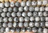 LSBS969 15 inches 14mm faceted round grey picture jasper gemstone beads wholesale LSBS969 15 inches 14mm faceted round grey picture jasper gemstone beads wholesale