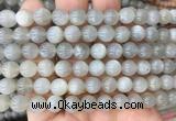 MSBS07 15 inches 8mm round moonstone gemstone beads wholesale