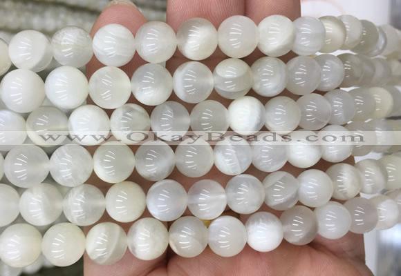 MSBS11 15 inches 8mm round moonstone gemstone beads wholesale