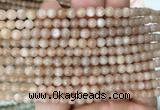 MSBS15 15 inches 4mm round moonstone gemstone beads wholesale