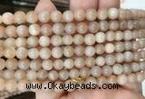 MSBS16 15 inches 6mm round moonstone gemstone beads wholesale