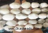 MSBS26 15 inches 12*16mm - 15*20mm faceted nuggets white moonstone beads  MSBS26 15 inches 12*16mm - 15*20mm faceted nuggets white moonstone beads
