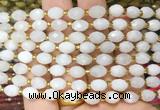 MSBS29 15 inches 6*8mm faceted rice white moonstone beads wholesale MSBS29 15 inches 6*8mm faceted rice white moonstone beads wholesale