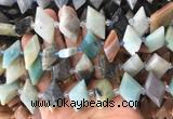 NGBS103 15 inches 13*22mm - 15*25mm faceted marquise colorful amazonite beads