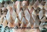 NGBS105 15 inches 13*22mm - 15*25mm faceted marquise moonstone beads