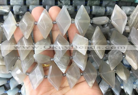 NGBS108 15 inches 13*22mm - 15*25mm faceted marquise moonstone beads