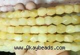 NGBS142 15 inches 9*11mm faceted nuggets yellow aventurine gemstone beads