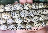 NGBS173 15 inches 13*18mm faceted nuggets dalmatian jasper gemstone beads