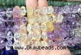 NGBS207 15 inches 8*12mm - 10*14mm faceted nuggets ametrine beads