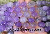 NGBS22 15 inches 8*12 - 10*14mm nuggets amethyst gemstone beads