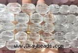 NGBS277 15 inches 10*14mm - 12*16mm faceted nuggets white crystal beads wholesale NGBS277 15 inches 10*14mm - 12*16mm faceted nuggets white crystal beads wholesale