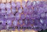 NGBS288 15 inches 13*18mm - 15*20mm faceted nuggets lavender amethyst beads wholesale NGBS288 15 inches 13*18mm - 15*20mm faceted nuggets lavender amethyst beads wholesale