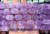 NGBS311 15 inches 12*16mm - 13*18mm nuggets lavender amethyst beads wholesale NGBS311 15 inches 12*16mm - 13*18mm nuggets lavender amethyst beads wholesale