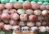 NGBS355 15 inches 13*18mm - 15*20mm faceted nuggets rhodonite beads wholesale NGBS355 15 inches 13*18mm - 15*20mm faceted nuggets rhodonite beads wholesale