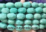 NGBS357 15 inches 13*18mm - 15*20mm faceted nuggets amazonite beads wholesale NGBS357 15 inches 13*18mm - 15*20mm faceted nuggets amazonite beads wholesale