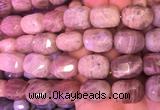 NGBS37 15 inches 12*16 - 13*18mm faceted nuggets moonstone beads