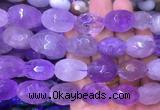 NGBS45 15 inches 12*16 - 13*18mm faceted nuggets amethyst beads