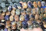 NGBS65 15 inches 13*18mm - 15*20mm faceted freeform charoite beads