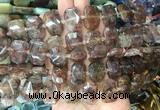 NGBS75 15 inches 13*18mm - 15*20mm faceted freeform quartz beads