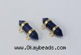 NGC1039 7*30mm – 8*32mm sticks lapis lazuli gemstone connectors