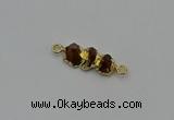 NGC5059 10*25mm - 10*35mm freeform citrine gemstone connectors