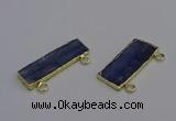 NGC5665 12*38mm - 15*35mm rectangle blue kyanite connectors