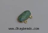 NGC5818 13*25mm faceted oval amazonite connectors wholesale