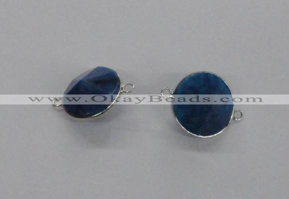 NGC880 15*20mm bicone agate gemstone connectors wholesale