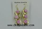 NGE394 10*32mm - 12*38mm druzy agate gemstone earrings