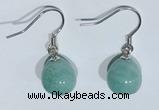 NGE427 10*10mm teardrop amazonite earrings wholesale