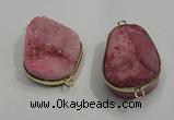 NGP1053 20*30mm - 25*35mm freeform druzy agate beads pendant