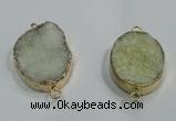 NGP1060 20*30mm - 25*35mm freeform druzy agate beads pendant