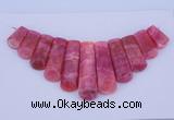 NGP115 Dyed rhodochrosite gemstone pendants set jewelry wholesale