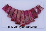 NGP120 Dyed imperial jasper gemstone pendants set jewelry wholesale